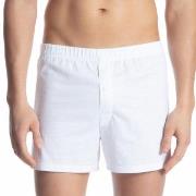 Calida Cotton Code Boxer Shorts With Fly Hvit bomull Medium Herre