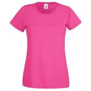 Fruit of the Loom Lady-Fit Valueweight T Rosa bomull Medium Dame