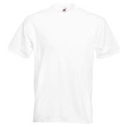 Fruit of the Loom Valueweight Crew Neck T Hvit bomull X-Large Herre