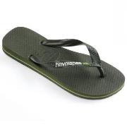 Havaianas Brasil Logo Oliven Str 33/34