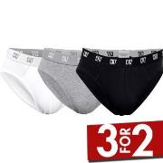 CR7 Cristiano Ronaldo 3P Basic Brief Svart/Hvit bomull X-Large Herre