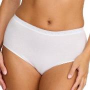 Damella Truser Classic Cotton Midi Brief Hvit bomull Small Dame