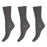 Decoy Strømper 3P Thin Comfort Top Socks Grå Strl 37/41 Dame