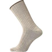 Egtved Strømper Wool No Elastic Rib Socks Beige Str 40/45