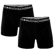 Muchachomalo 2P Solid Boxer UPP1 Svart bomull Large Herre