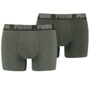 Puma 2P Basic Boxer Grønn bomull X-Large Herre