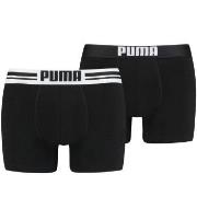 Puma 2P Everyday Placed Logo Boxer Svart bomull Medium Herre