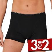Schiesser 95-5 Organic Cotton Shorts Svart økologisk bomull X-Large He...