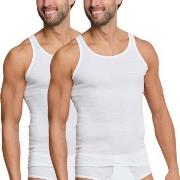 Schiesser 2P Original Classics Fine Rib Undershirts Hvit bomull XX-Lar...