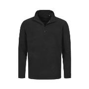 Stedman Active Fleece Half-Zip For Men Svart polyester Large Herre