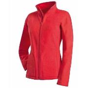 Stedman Active Fleece Jacket For Women Rød polyester Small Dame