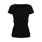 Stedman Claire Crew Neck Svart ringspunnet bomull X-Large Dame