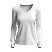Stedman Claire V-neck Long Sleeve Hvit ringspunnet bomull X-Large Dame