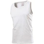 Stedman Classic Tank Top Men Hvit bomull Small Herre