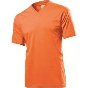 Stedman Classic V-Neck Men T-shirt Oransje bomull XX-Large Herre