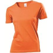 Stedman Classic Women T-shirt Oransje bomull Large Dame