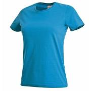 Stedman Classic Women T-shirt Blå bomull Large Dame