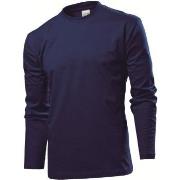 Stedman Comfort-T Long Sleeve Marine bomull Large Herre