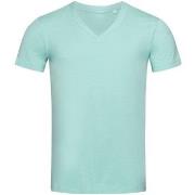 Stedman James Organic Men V-Neck Turkis økologisk bomull X-Large Herre