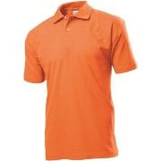 Stedman Polo Men Oransje bomull X-Large Herre