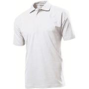 Stedman Polo Men Hvit bomull Small Herre