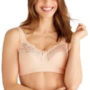 Swegmark BH Cotton Bloom Fairtrade Soft Bra Krem bomull C 80 Dame