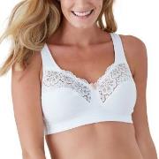 Swegmark BH Cotton Bloom Fairtrade Soft Bra Hvit bomull C 100 Dame