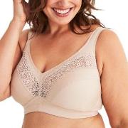 Swegmark BH Cotton Star Soft Bra Beige bomull E 75 Dame