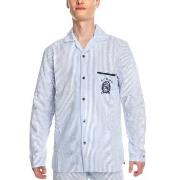Tommy Hilfiger Tommy Sleep Pyjama Shirt Lysblå Stripet X-Large Herre