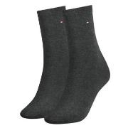 Tommy Hilfiger Strømper 2P Women Classic Casual Socks Antracit Str 39/...