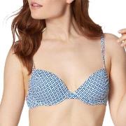 Triumph Mix and Match Padded Bikini Bra Blå/Hvit D 36 Dame