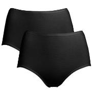 Trofe Maxi Briefs Bamboo Mix Truser 2P Svart XX-Large Dame