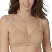 Triumph BH Modern Lace Cotton Soft Bra Beige A 75 Dame