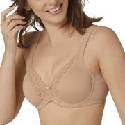 Triumph BH Modern Lace Cotton Underwire Bra Beige F 85 Dame