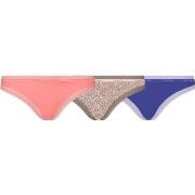 Calvin Klein Truser 3P Bottoms Up Refresh Thongs Blå/Rosa nylon Large ...