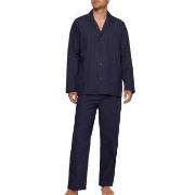 BOSS Urban Long Pyjama Blå Mønster bomull Medium Herre