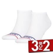 Levis Strømper 2P Organic Cotton Ankle Sock Hvit Str 43/46