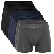 Resteröds 10P Bamboo Boxer Brief Grå/Blå X-Large Herre