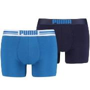 Puma 2P Everyday Placed Logo Boxer Blå bomull Small Herre