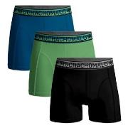 Muchachomalo 3P Cotton Stretch Solid Color Boxer Blå/Grønn bomull XX-L...