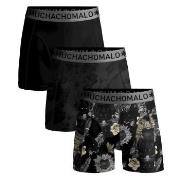 Muchachomalo 3P Cotton Stretch Panther Boxer Svart bomull Large Herre