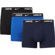 Nike 3P Everyday Essentials Cotton Stretch Trunk Svart/Blå bomull Medi...