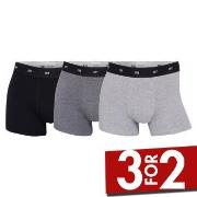 CR7 Cristiano Ronaldo 3P Bamboo Trunks Svart/Grå Small Herre