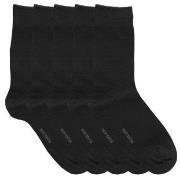 Resteröds Strømper 5P Cotton Socks Svart Str 40/45 Herre