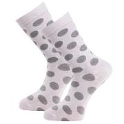 Trofe Bamboo Dot Socks Strømper 2P Hvit Str 35/38 Dame