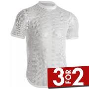 Dovre Organic Cotton Net T-shirt Hvit økologisk bomull Large Herre