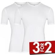 Dovre 2P Organic Cotton T-shirt Hvit økologisk bomull Large Herre