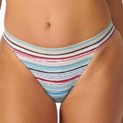 Sloggi Shore Candy Basslet Brazilian Bikini Brief Lysblå Stripet Small...