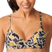 Sloggi Shore Fancy Guppy Bikini Top Svart/Gul S+ Dame