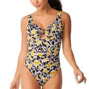 Sloggi Shore Fancy Guppy Swimsuit Svart/Gul Small Dame